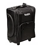 Kemier Mallette Maquillage en Nylon Souple à Roulettes avec Pochettes,Organiseur Cosmétique Portatif de , Noir
