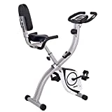 SportPlus - Vélo d'Appartement - Pliable  et ultra compact - Plusieurs Modèles disponibles - de 8 à 24 Niveaux de Résistance - Capteurs de Pouls intégrés - Selles ultra confortable - Sécurité testée