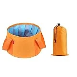 Recharges de Durable Anti-Fuite Pliable Camp Pique-Nique Légumes Lavabo de Voyage pour Pattes Sales Bains de Pieds de lavabo Lavabo de Seau de pêche avec étui de Transport 15L