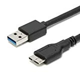 Câble LoongGate Micro USB 3.0 Court,Cordon USB 3.0 de Type A vers Micro B pour Samsung Galaxy S5, Note 3, Appareil Photo, Disque dur Externe, etc. 0.5m