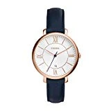 FOSSIL Montre Jacqueline femme - Montre-bracelet boyfriend classique avec bracelet en cuir - Boîte de rangement et pile incluses