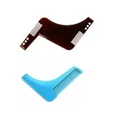 Pochoir peigne à barbe multistyle Modèle pour taille et entretien des contours de barbe À utiliser avec rasoir ou tondeuse barbe.