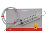 Seringue de dosage 100 ml avec tuyau de 150 cm en PVC, seringue en plastique avec tuyau en PVC, seringue d'alimentation, seringue à marinade, seringue d'aspiration avec tuyau