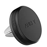 AUKEY Support Voiture Magnétique à Grille d'aération Support Téléphone Voiture Universel pour iPhone 7/6/5, Samsung Note 8/S8, LG et Les Autres Smartphones - Gris