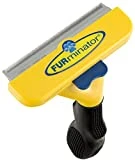 FURMINATOR Outil de Toilettage Pour Chiens de Grande Taille  à Poils Courts - Elimine 90% des Poils Morts - Nettoyage en 1 clic - Conçu et Recommandé par des Professionnels - Sans Bisphénol A