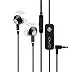 Écouteurs Filaires à Annulation de Bruit Active,OVC 1.3m Filaire Intra-auriculaires à Réduction ANC Avec Microphone, Sport Écouteurs avec Basses Profondes 3.5mm Audio Stéréo pour Android