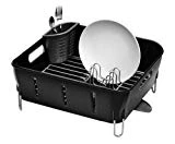 Simplehuman Égouttoir à vaisselle compact Plastique Noir