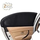 Uarter 2Pcs Pare-Soleil Voiture SPF 30+ Grand pour Bébé-Bloquer les Rayons UV - Protégez Votre Enfant et Animaux (Noir)