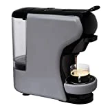 IKOHS Machine à café Expresso Italien - Cafetière Multi-dosettes Nespresso 3 en 1 Life, 1450 W, 19 Bars, Réservoir 0,7 L, Machine à Café Nespresso, Automatique, Qualité Professionnelle Gris