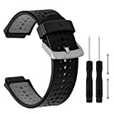 TRUMiRR Silicone Caoutchouc Bracelet de Montre pour Garmin Forerunner 235/220/230/735XT