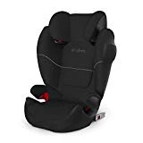 CYBEX Silver Siège Auto Solution M-Fix SL, Adapté aux Voitures Avec ou Sans Isofix, Groupes 2/3 (15-36 kg), De 3 Ans à 12 Ans Environ, Pure Black