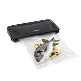 Klarstein FoodLocker Slim - Machine à vide, Puissance de 130 watts, Double soudure, Adapté pour la cuisson sous vide, Adapté pour sacs et rouleaux jusqu'à 30 cm, Anthracite