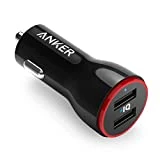 Anker PowerDrive Chargeur Voiture 2 USB 24W/4.8A 2 Ports USB - Chargeur Allume Cigare pour Android et iPhone XS/Max/XR/X/8/7/6/Plus/5/C/S, iPad, Samsung Galaxy et Autres