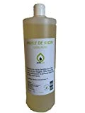 Huile végétale de RICIN pressée à froid- 100% PURE - PURESPA , 1 Litre , soin du cheveu et de l'ongle