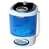 Aqua Laser Mini Lave-linge - Contient jusqu'à 2,5 KG - Avec minuterie - Peu encombrant et compact