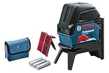 Bosch Professional Laser points/lignes GCL 2-15 (3 piles 1.5 V LR6 (AA), Laser Rouge, Portée 15 m, Housse de protection)