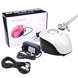 Buse Dual Action Airbrush Kit de compresseur à air portable pour décoration de ongles, blanc