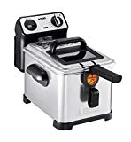 Seb FR518100 Friteuse Semi-Professionnelle Filtra Pro 4L 2300W Frites Poulet Capacité 1,3kg Cuve Amovible Thermostat Réglable Inox