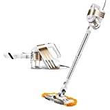 PUPPYOO Aspirateur Balai Sans Sac et À Main 3 en 1, Aspirateurs Électrique Technologie Cyclonique Filtre Lavable Silencieux Ultraléger Puissant(WP521 Or)