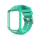 Volwco Bracelet Tomtom Adventurer Montre,Bracelet De Rechange en Silicone pour Tomtom Runner 2 / Runner 3 / Spark 3 / Aventurier/Golfeur 2 Sports GPS Running