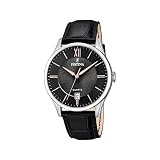 Festina Hommes Analogique Quartz Montre avec Bracelet en Cuir F20426/6
