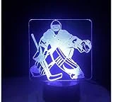 Luminaire Lampe De Table Lampe De Chevet Lampe De Lecture Gardien De But 3D Lampe De Table 7 Couleurs Changement Led Nightlight Usb Chambre Sommeil Éclairage Sportif