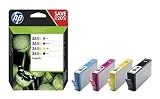 HP 364XL pack de 4 cartouches authentiques d'encre noire/cyan/magenta/jaune grande capacité pour HP DeskJet 3070A et HP Photosmart 5525/6525 (N9J74AE)