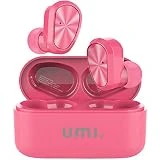 Umi. by Amazon - Écouteurs intra-auriculaires sans fil W9  Bluetooth 5.0 TWS (True Wireless) pour iPhone Samsung Huawei avec boîtier de  charge breveté intelligent(Barbie rose)