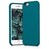 kwmobile Coque Apple iPhone 6 / 6S - Coque pour Apple iPhone 6 / 6S - Housse de téléphone en Silicone pétrole Mat