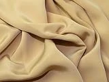 Tissu de crêpe de Chine Doré - au mètre