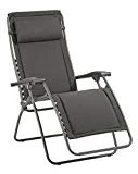 Lafuma Fauteuil Relax, Pliable et réglable, RSX Clip Mat, Polycoton matelassé, Couleur: Ardoise, LFM2037-8549