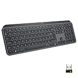 Logitech, MX Keys, Clavier Rétroéclairé sans Fil Avancé, Saisie Tactile Réactive, Rétroéclairage, Bluetooth, USB-C, Apple MacOS, Microsoft Windows, Linux, iOS, Android, Mise en page Française