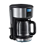 Russell Hobbs 20680-56 Machine à Café, Cafetière Filtre Programmable Buckingham Auto Nettoyante, Cuillère Dosette, Maintien au Chaud