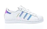 adidas Superstar, Baskets Basses Mixte Enfant, Blanc FTWR White/Metallic Silver SLD), 38 2/3 EU