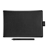 Wacom - Tablette à Stylet One by Wacom Noir/Rouge (Format : M) / Medium Tablette Graphique avec Stylet Sensible à la Pression / Compatible Windows et Mac