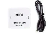 Mondpalast HDMI vers HDMI adaptateur convertisseur avec audio 3.5mm pour 3D HDTV PS3