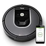 iRobot Roomba 960, aspirateur robot avec forte puissance d'aspiration, 2 brosses anti-emmêlement, idéal pour animaux, capteurs de poussière, parfait sur tapis et sols, connecté, programmable via app