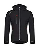 RIDER-TEC - Blouson Moto Urban Girly SoftShell Black - Protections Homologuées CE Incluses - Léger & Respirant  - Taille-M