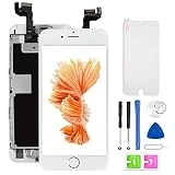 Ecran LCD Vitre Tactile Complet sur Châssis pour iPhone 6s Blanc avec Outils Bouton Home Écouteur Interne Caméra De Face Tout Assemblé