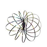 Momola Vente chaude Flow Anneaux Kinetic Printemps Bracelet Sensory Interactive Cool Jouets, Fun Kinetic Incroyable 3D Sculpture Bras En Métal Spinner Jouet Pour Enfants Adultes