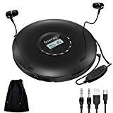 Gueray Portable Lecteur CD Walkman avec Intégré 1400 mAh Batterie Lithium