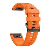 ANCOOL Compatible Garmin Fenix 5X Band Easy Fit 26mm Largeur Bracelet en Silicone Souple Compatible Garmin Fenix 5X / Fenix 3 / Fenix 3 HR