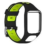hifuture Bracelet de Montre pour Tom Tom 2/Tom Tom 3/Tom Tom Runner 2/Runner 3/Spark 3 GPS Montre, Étanche en Caoutchouc de Silicone Bracelet de Montre