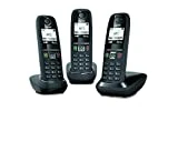Gigaset AS470 trio - Téléphone fixe sans fil - 3 combinés - Noir