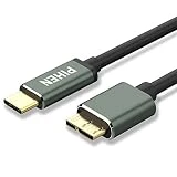 PIHEN 0.5m USB C3.0 to Micro B Câble, Cordon de synchronisation USB C3.0 mâle à Micro USB3.0, câble de données pour Toshiba, Seagate, Samsung, WD, Mon Passeport et davantage de Disque Dur xternal