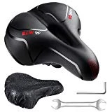 YOUNGDO Selle de Vélo, Selle Velo Gel Ergonomique avec Boule d'Amortisseur à Double Ressort, Selle Gel Rempli de Mousse de Gel, Siège de Vélo Confortable Convient pour Bicyclette/VTT/Vélo de Route