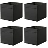 Ikea Drona Lot de 4 boîtes de rangement pour étagère Expedit 33 x 38 x 33 cm Noir