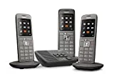 Gigaset CL660A Trio - Téléphone fixe sans fil - Répondeur - 3 combinés - Gris Anthracite