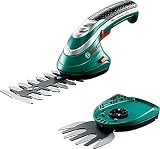 Bosch Cisaille Sculpte-Haies Et Taille-Herbes sans-Fil Isio Set (Batterie, Chargeur, Lame de Taille-Herbes, Lame de Sculpte-Haies, Protège-Lame, Étui de Rangement, Carton, 3,6 V, 1,5 Ah)