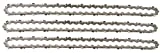 3 tallox Chaînes de tronçonneuses 3/8' 1,3 mm 52 maillons longueur de guide-chaîne 35 cm compatible avec Oregon Bosch Dollmar Hitachi Echo Einhell Makita Husqvarna et autres
